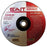 United Abrasives 9" X 1/4" X 7/8" A24R 24 Grit Aluminum Oxide Type 27 Grinding Wheel (Qty 1)