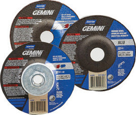 Norton® 4 1/2" X .0900" X 7/8" Very Coarse Aluminum Oxide GEMINI® Type 27 Depressed Center Cut Off Wheel For Use On Metal And Stainless Steel (Quantity 25)