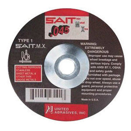 United Abrasives 6" X .045" X 7/8" SAIT.M.X.™ Proprietary Blend Type 1 Cut Off Wheel (Qty 1)