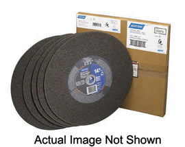 Norton® 14" X 7/64" X 1" C14764GALU Aluminum Oxide GEMINI® Flat And Reinforced Type 1 Straight Cut Off Wheel For Use With Chop Saw On Aluminum (Quantity 10)